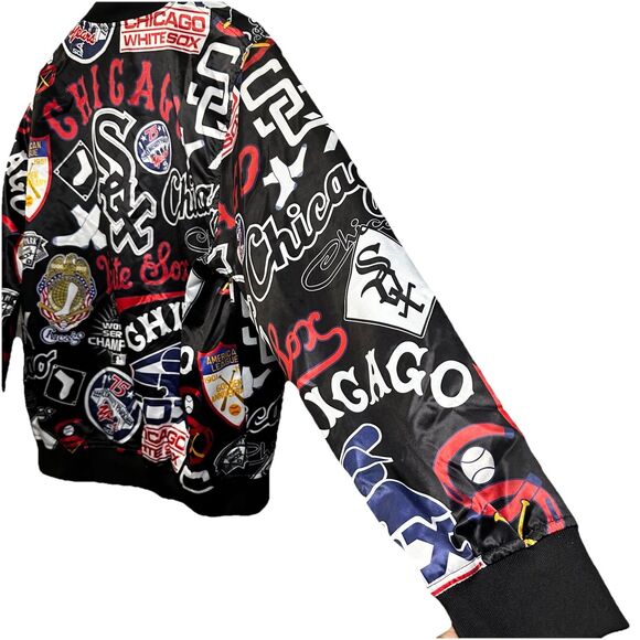 Pro Standard Chicago White Sox Jacket Men Sz XL Black Red White Blue - Picture 6 of 15
